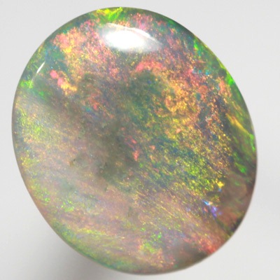 SOLID SEMI BLACK OPAL Bright flame of red, orange and green